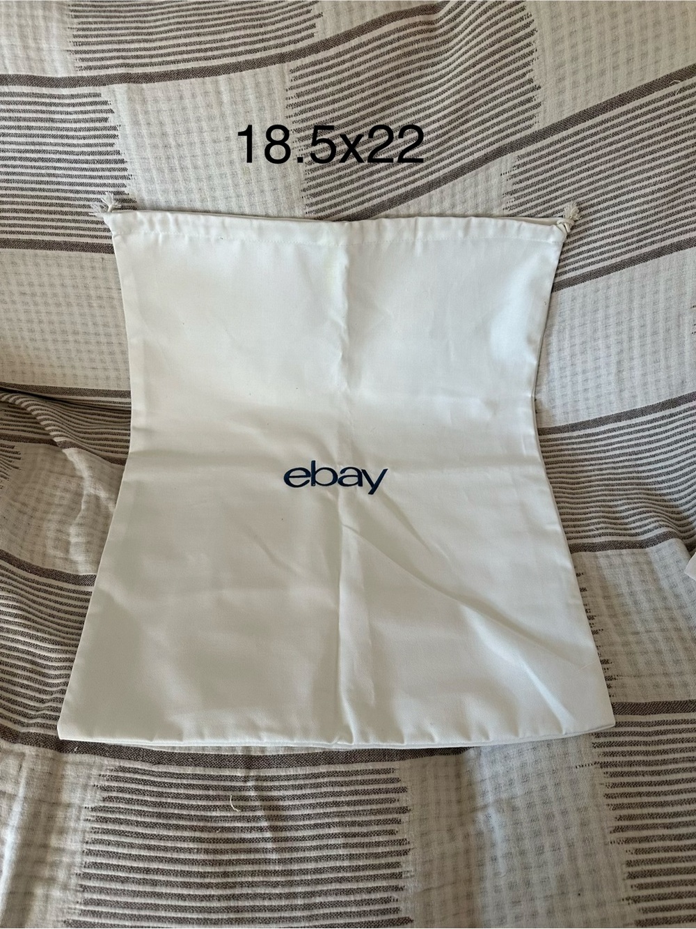 White Drawstring Dust Bag for Handbags